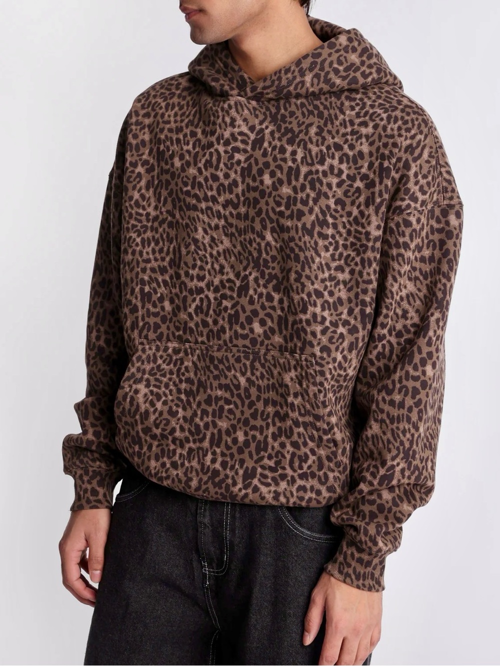 Northwestern Mfg Co. Leopard Print Pullover Hoodie Size Small